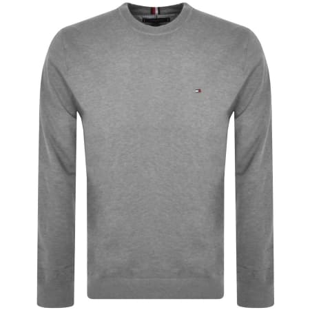 Tommy Hilfiger Cable Knit Jumper Grey Mainline Menswear Denmark